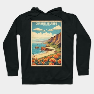 Channel Islands National Park California USA Vintage Travel Retro Tourism Hoodie